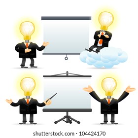 Elegant People Series | Bulb man concept