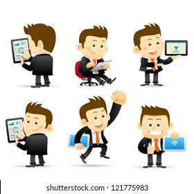 Elegant People Series -Businessman & Tablet Pc