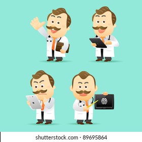 Elegant People Series | Doctor with Tablet PC set