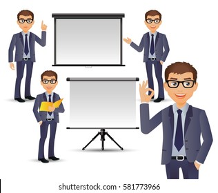 Elegant People-Businesspeople giving presentation
