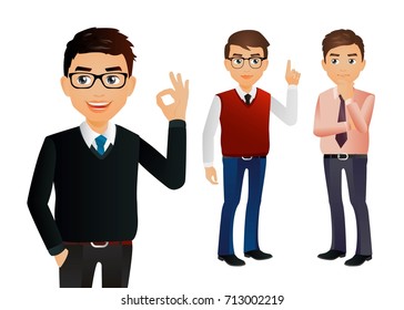 Elegant People-Men in fashion clothes