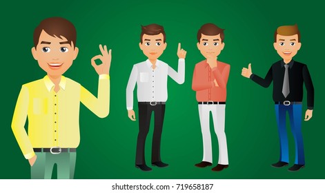 Elegant People-Men in fashion clothes