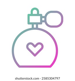 Elegant Perfume Icon with Gradient Hues