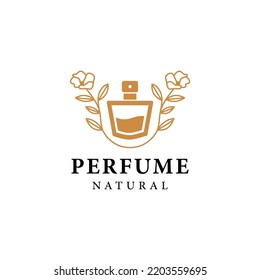 elegant perfume logo design template