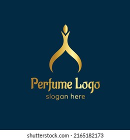 Elegant Perfume Logo Vector For Perfume Sectory