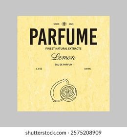 Elegant perfume packaging label Design Layout