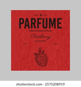 Elegant perfume packaging label Design Layout