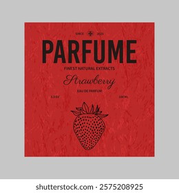 Elegant perfume packaging label Design Layout