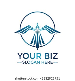 Elegant phoenix logo concept in geometric style that related for various business or organization