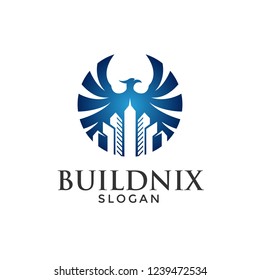 Elegant Phoenix for Real Estate or Building Logo with Vector File