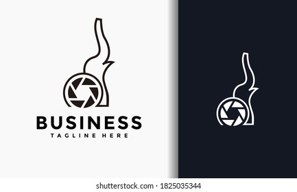 the elegant photography elephant logo