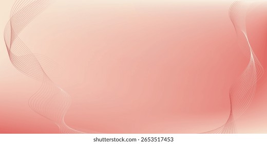 Elegant pink abstract background with soft gradient and wavy line accents. Perfect for modern design, feminine branding, presentations, and web templates.