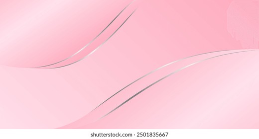 Elegantes rosafarbenes Hintergrunddesign, Vektorgrafik zum Entwerfen von Produkten, Bannern und Websites.