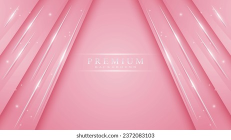 Elegant pink background and glitter effect