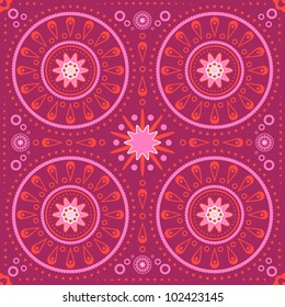 Elegante Fondo Rosa. Este hermoso patrón se puede usar para papel pintado, rellenos de patrones, fondo de página web, texturas superficiales.