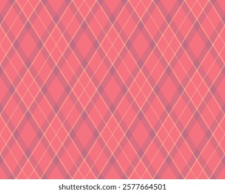 Elegant pink and beige diagonal plaid pattern.  Perfect for textile designs, website backgrounds, or fashion illustrations. Seamless repeat texture adds a touch of sophisticated style to any project.