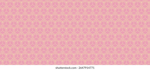 Elegante rosa e bege padrão geométrico.  Sutil, design repetitivo ideal para fundos, têxteis ou design de site.  Cria um senso de sofisticação e ordem.