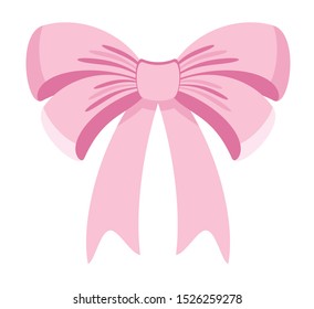 Watercolor Pink Bow Illustration Pink Bow Stock Illustration 1405628096