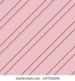 Elegant pink diagonal texture seamless striped pattern. Vector illustration.