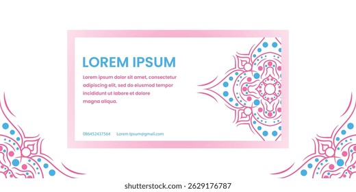 Elegant Pink Floral Business Card Design