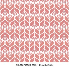 Elegant Pink Floral Vector Seamless Pattern. Decorative Flower Illustration. Abstract Art Deco Background.