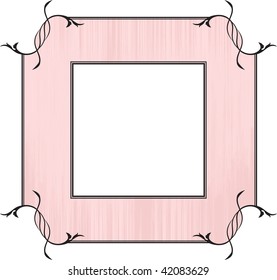 Elegant pink frame
