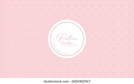Elegant Pink Geometric Pattern Design