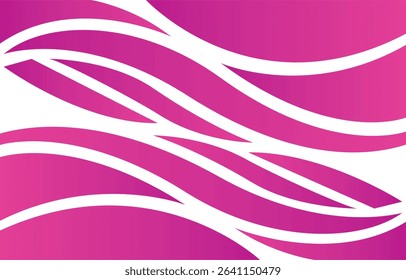 Elegant pink gradient wavy template design with black background.