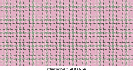 Elegant pink and green plaid pattern.  Perfect for textile design, apparel, scrapbooking, or website backgrounds.  Subtle texture adds visual interest. Ideal for feminine or spring themes.