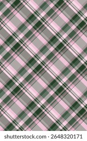 Elegante rosa e verde xadrez padrão.  Perfeito para design têxtil, moda, sites ou embalagem. Esta textura sem costura oferece uma sensação sofisticada e moderna, transmitindo uma sensação de calma e estilo.