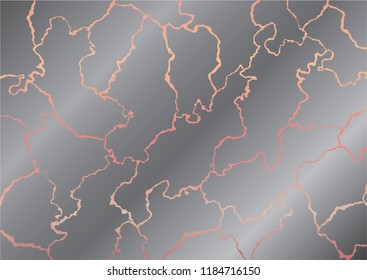 Elegant Pink and Grey Marble Pattern Vector, Decorative Texture for Background, Cover and Card Designs