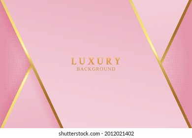 Elegant Pink Luxury background concept with shiny gold and glitter texture