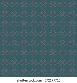 Elegant pink pattern on blue and green background.