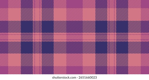 Elegant pink and purple plaid pattern.  Perfect for textile design, fashion, websites, or branding.  Subtle texture and repeating design offers versatility.