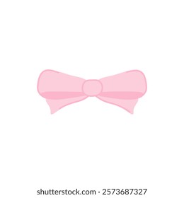 Elegant pink ribbon bow design perfect for festive decorations and gift wrapping