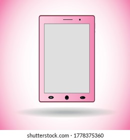 
the elegant pink tablet is perfect for your advertising and will attract the attention of customers