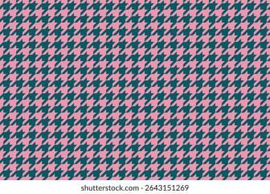 Elegante rosa e azul escuro padrão houndstooth.  Perfeito para a moda, têxtil, e fundos do site.  Este design sofisticado oferece uma estética atemporal e chique, representando estilo e tradição.