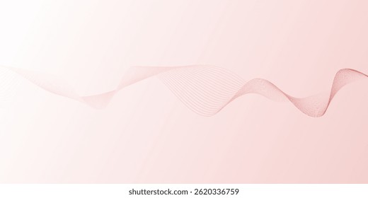 Elegant pink wave lines flow across a soft gradient background, creating a light, modern, and calming vector design perfect for tech, wellness, or abstract themes.
