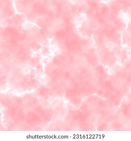 Elegant pink white marble background texture. Abstract background with delicate clouds or smoke. Design for banner, cover, card, wedding, wallpaper. Vector illustration.