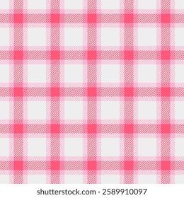 Elegant pink and white plaid pattern.  Perfect for backgrounds, textiles, or stationery designs. This subtle yet stylish texture evokes feelings of femininity and gentle sophistication.