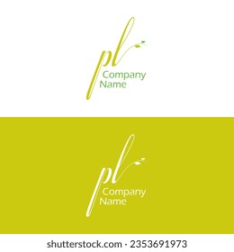 Elegant PL Logo Design | Minimal Design