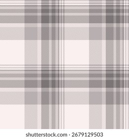 Elegant plaid pattern in muted tones. Seamless check textile design creates a classic, versatile background for fashion, interiors,  graphic design.