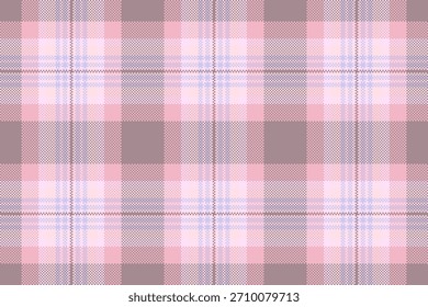 Elegante estampado de cuadros en tonos rosa, púrpura y gris. Perfecto para fondos, textiles o proyectos de Diseño gráfico que necesiten un tacto clásico y suave. Textura versátil.