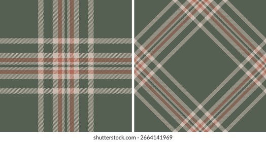 Elegant plaid patterns in muted greens and peaches.  Perfect for autumnal designs, textile prints, or website backgrounds.  These versatile textures offer a sophisticated, rustic feel.
