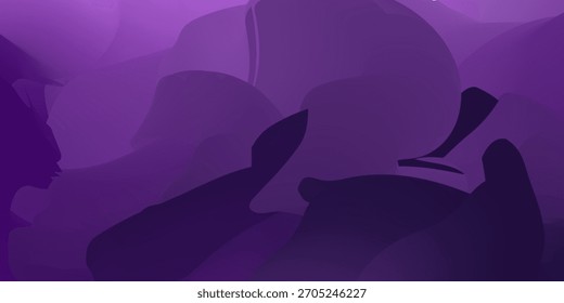 Elegante fondo de gradiente púrpura liso.vector