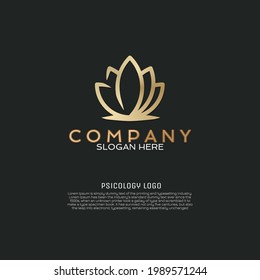 elegant plant company logo vector with a choice of gold and silver effects suitable for company logos,