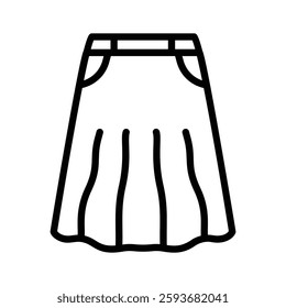 Elegant pleated skirt, versatile for casual and formal wear