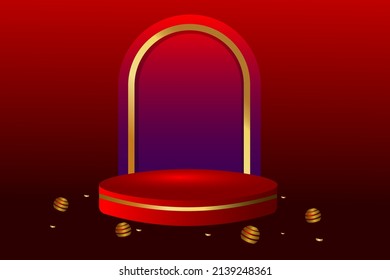 elegant podium background can be used for product promotion media