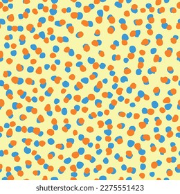 Elegante Polka Dot Hand Draw Vector Background Pattern Seill