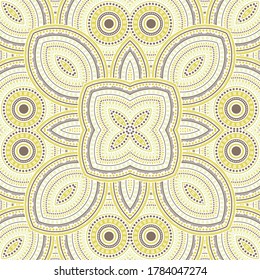 Elegant portugese azulejo tile seamless ornament. Geometric texture vector swatch. Curtains print design. Classic lisbon azulejo tilework seamless pattern. Interior decor template.
